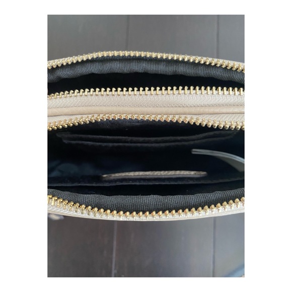 Leather Double Zip Crossbody w/ Snakeskin Strap - Picture 6 of 8